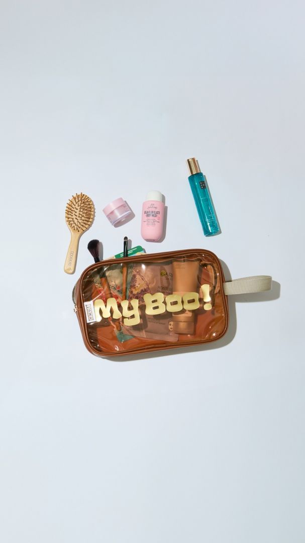 MY BOO makyaj çantası kahve